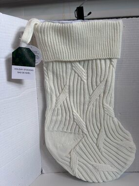 Shoppers DrugMart White Knit holiday Stocking